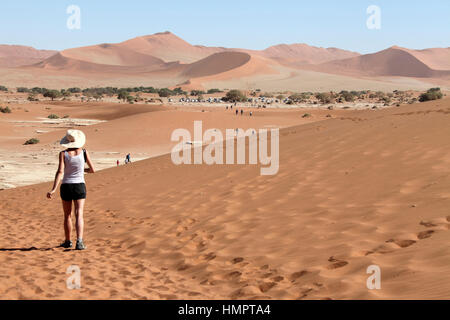 Sossusvlei nel Namib-Naukluft National Park Foto Stock