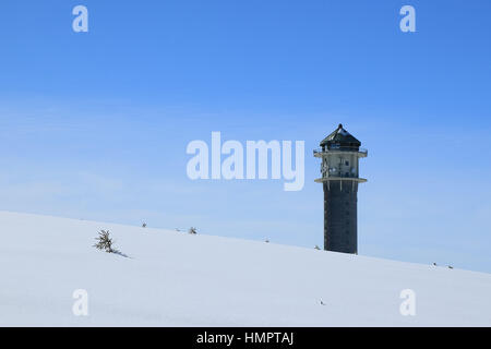 Inverno sul Monte Feldberg nella Foresta Nera Foto Stock