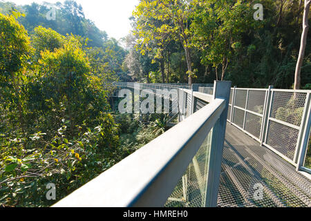 Il pontile a Queen Sirikit Giardino Botanico in Mae Rim, Chiang Mai, Thailandia Foto Stock