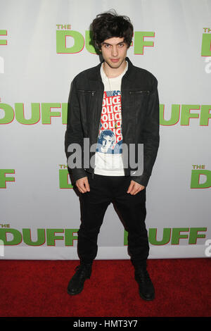 Hollywood, CA, Stati Uniti d'America. 12 Feb, 2015. 12 Febbraio 2015 - Hollywood, California - Carter Jenkins. ''L'Duff " Los Angeles Screening ventola tenutosi presso la Cinese TCL 6 teatri. Photo credit: Byron Purvis/AdMedia Credito: Byron Purvis/AdMedia/ZUMA filo/Alamy Live News Foto Stock