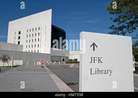 Il John F. Kennedy Memorial Library & Museum, Columbia Point, Boston, Massachusetts, Stati Uniti. Foto Stock