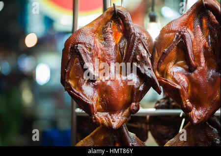 Cibo di strada a Bangkok, in Thailandia Foto Stock