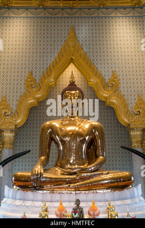 Statua del Buddha, Tempel des Goldenen Buddha Wat Traimit, Bangkok, Thailandia, Asien | statua del Buddha, il Golden Budda tempio Wat Traimit, Bangkok, Th Foto Stock