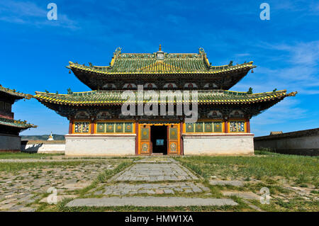 Eastern Zuu tempio, Erdene Zuu monastero, Kharkhorin, Övörkhangai Aimag, Mongolia Foto Stock