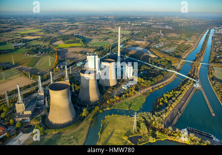 RWE Power Plant, Werne, distretto della Ruhr, Nord Reno-Westfalia, Germania Foto Stock