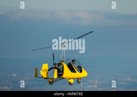 Girocottero su Witten, D-MCMD, ultraleggero, attrezzature sportive, volare, Witten, distretto della Ruhr, Nord Reno-Westfalia, Germania Foto Stock