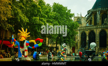 Il Centro Georges Pompidou è uno dei più famosi musei di arte moderna in tutto il mondo. Foto Stock