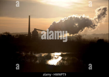 Monckton principale miniera di carbone Carbone, Royston, Barnsley, South Yorkshire, Regno Unito. Foto Stock