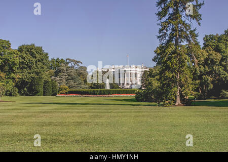 Casa Bianca. Residenza ufficiale e il principale luogo di lavoro del presidente degli Stati Uniti. Situato a 1600 Pennsylvania Avenue NW a Washington, D Foto Stock