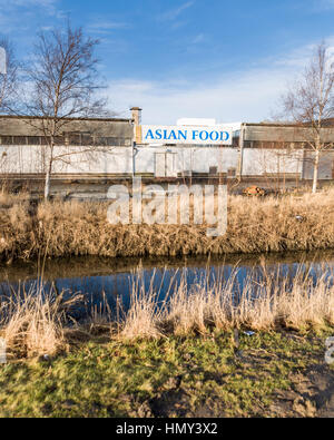 Asian Food magazzino all'ingrosso store segno modello di rilascio: No. Proprietà di rilascio: No. Foto Stock