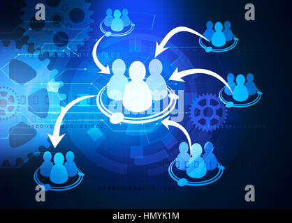 Team di schema di cooperazione Foto Stock