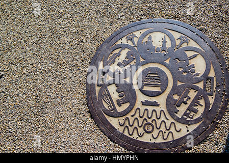 Coperchio di burrone in Nagoya Foto Stock