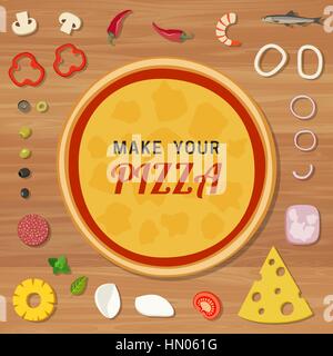 Pizza Illustrazione Vettoriale