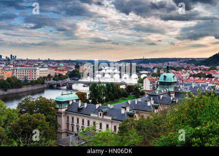 Città vecchia architettura a Praga, Repubblica Ceca. Immagine ad alta risoluzione. Foto Stock