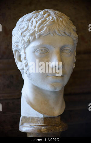 Roma. Italia. Busto ritratto dell'imperatore romano Elagabalo / Eliogabalo / Elagabalo (203-222 d.C.), Musei Capitolini. Foto Stock