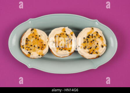 Frutti della passione tortine Foto Stock