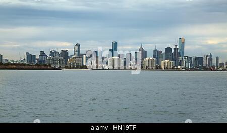 Melbourne. vista città Foto Stock