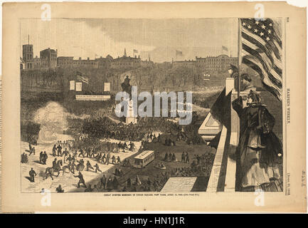 Winslow Homer - Grande Sumter incontro di Union Square di New York, 11 aprile 1863 Foto Stock