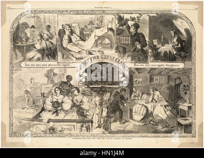 Winslow Homer - La Giornata del Ringraziamento, 1860. -- Le due grandi categorie di società Foto Stock