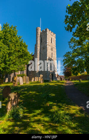 La chiesa La chiesa di San Nicola a Southfleet Gravesend. Foto Stock