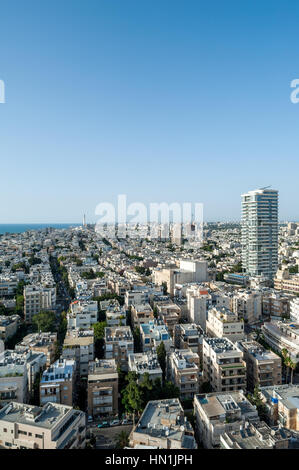 Cityscape, Tel Aviv-Yafo, Israele Foto Stock