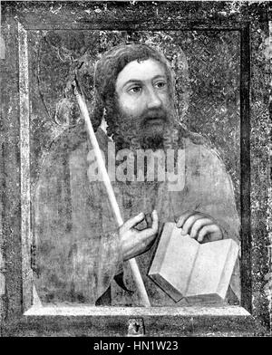 Meister Theoderich von Prag, un artista boemo del XIV secolo, è noto per le sue opere in stile gotico. La sua arte è caratterizzata da dettagli intricati, simbolismo religioso e la vivida rappresentazione di scene bibliche, in particolare nelle pale d'altare e nelle opere devozionali. Foto Stock
