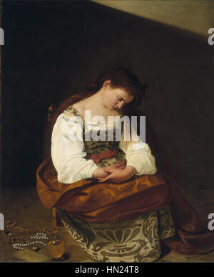 Maria Maddalena di Caravaggio Foto Stock