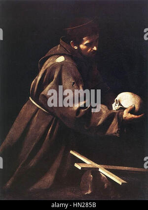 Michelangelo Merisi da Caravaggio - San Francesco - WGA04170 Foto Stock