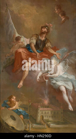 Martin Johann Schmidt San Floriano rettet Stockern Foto Stock