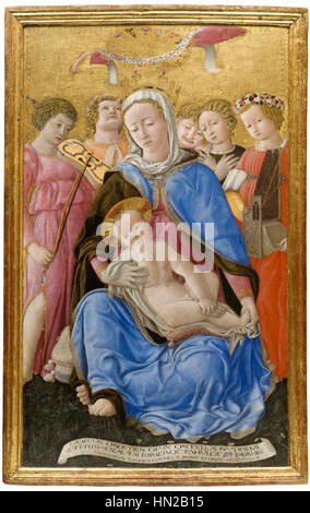 Madonna-di-umiltà- 1433 Domenico di Bartolo Foto Stock