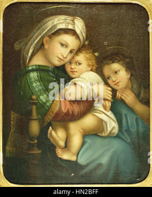 Madonna della disedia copia 19c Foto Stock