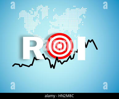 Ritorno sugli investimenti Foto Stock