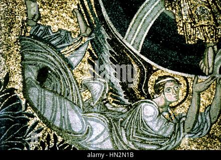 Salonicco dal mosaico della cupola di Hagia Sophia IX secolo l'arte bizantina Foto Stock