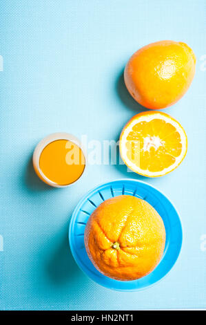 Fresche fatte di succo d'arancia Foto Stock