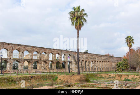 Merida, Estremadura, Spagna. San Lázaro acquedotto. Foto Stock