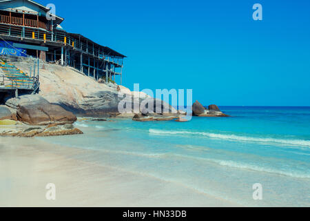Haad Rin Nok spiaggia di Koh Phangan Isola, Thailandia Foto Stock
