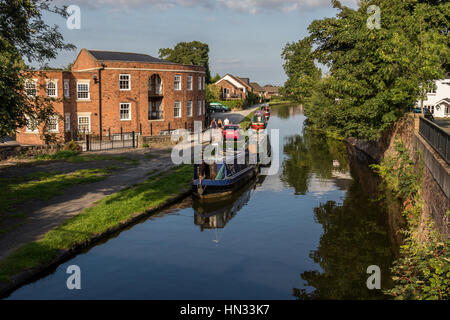 Bridgewater Canal a Lymm, Cheshire, Regno Unito Foto Stock