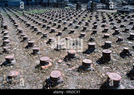 Bagni romani o complesso termale romano nella Città Vecchia Ankara Turchia Foto Stock