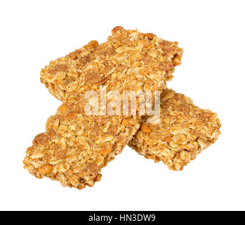 Una sana granola bar isolato su sfondo bianco Foto Stock