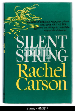 Invisibile " Primavera 1962 prima edizione da Rachel Carson (1907-1964) circa i danni ambientali causati dai pesticidi. Foto Stock