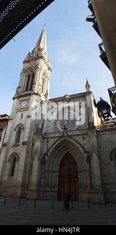 Bilbao, Paesi Baschi: Basilica Cattedrale di Santiago, la Chiesa cattolica nella città vecchia costruita in stile gotico Foto Stock