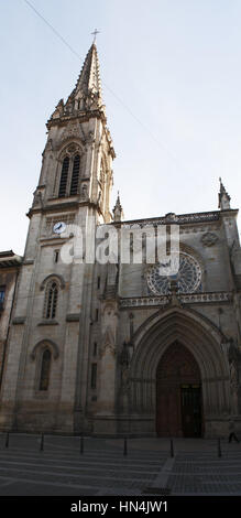 Bilbao, Paesi Baschi: Basilica Cattedrale di Santiago, la Chiesa cattolica nella città vecchia costruita in stile gotico Foto Stock