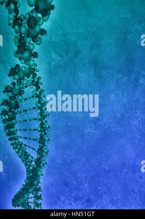 Illustrazione di un DNA Foto Stock