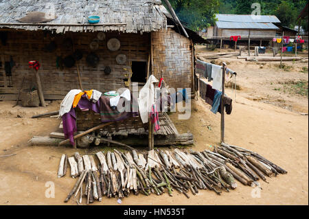 Huai Bo è un remoto villaggio nel nord del Laos Foto Stock