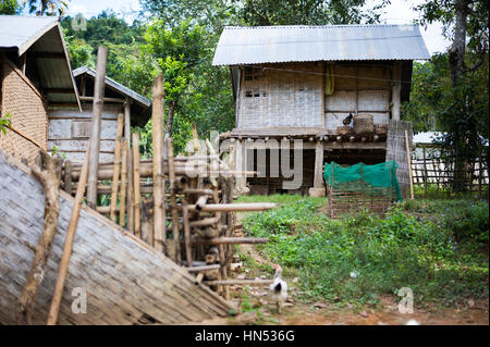 Huai Bo è un remoto villaggio nel nord del Laos Foto Stock