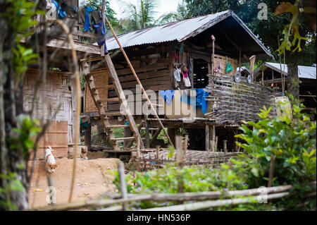 Huai Bo è un remoto villaggio nel nord del Laos Foto Stock