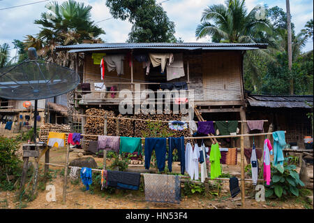 Huai Bo è un remoto villaggio nel nord del Laos Foto Stock