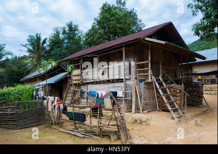 Huai Bo è un remoto villaggio nel nord del Laos Foto Stock