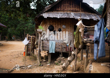 Huai Bo è un remoto villaggio nel nord del Laos Foto Stock