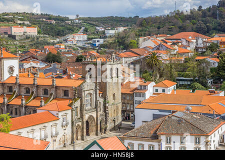 Cattedrale nel centro storico di Lamego, Portogallo Foto Stock